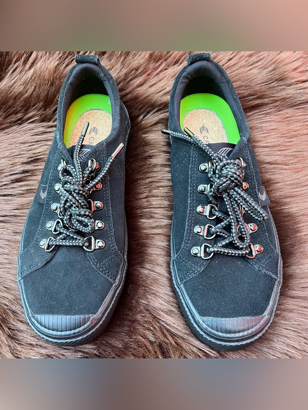 Cariuma OCA Low Top Black Suede Sneakers